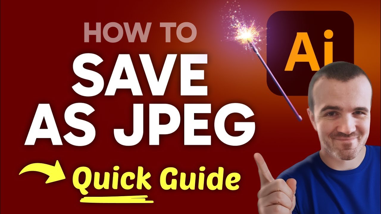 How to SAVE Adobe Illustrator as JPEG (Step by Step)