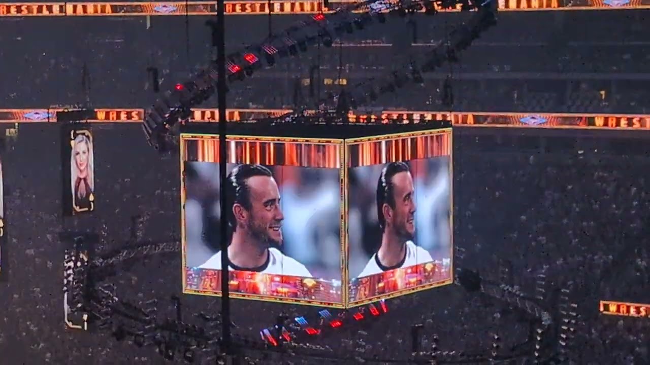 CM Punk entrance @ Wrestlemania 41 live. Allegiant Stadium, Las Vegas