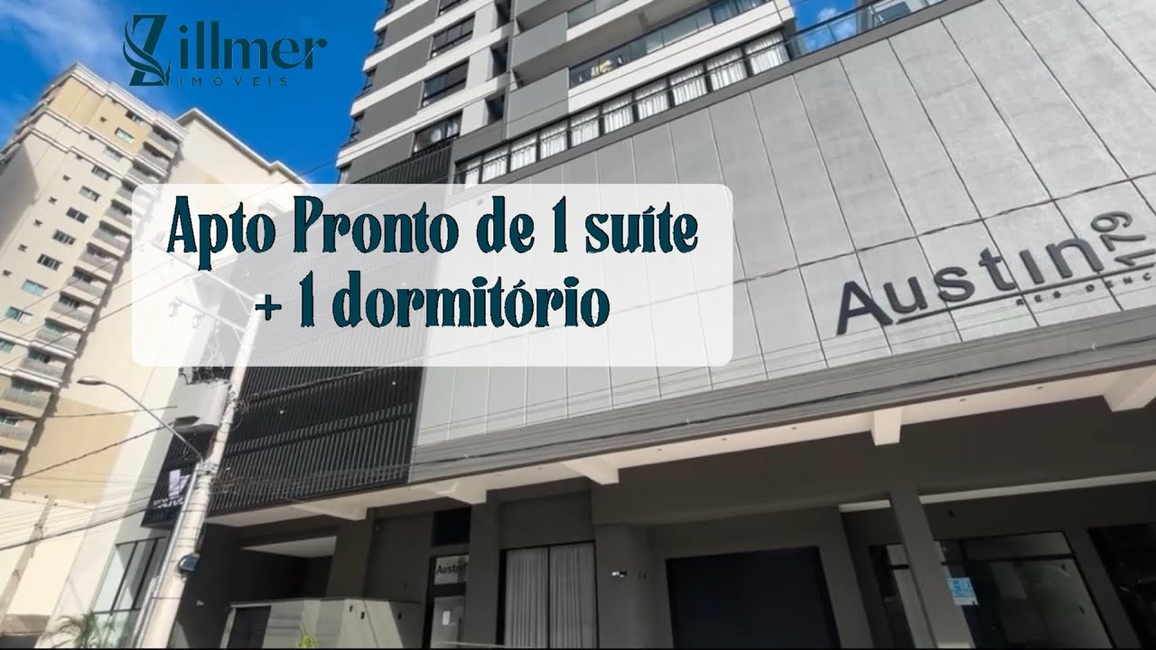 Apartamento pronto de 1 suite + 1 dormitório em Itapema/SC
