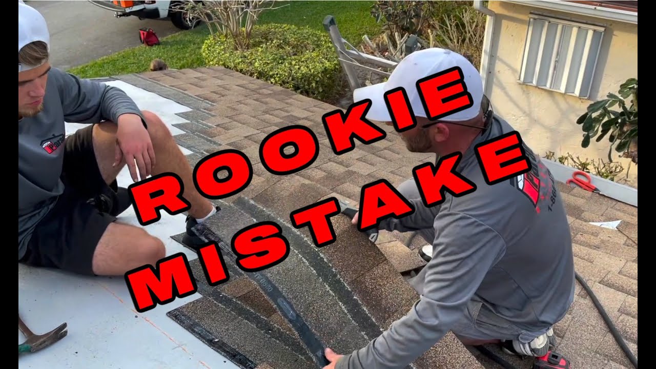Roofing Rookie Mistake!! Paradise Explains how to properly fix a common Mistake make by new roofers