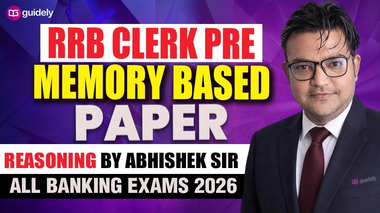RRB CLERK PRE 2025 MEMORY BASED FIRST SHIFT #RRBClerk #RRBClerkPre #Reasoning #MemoryBased