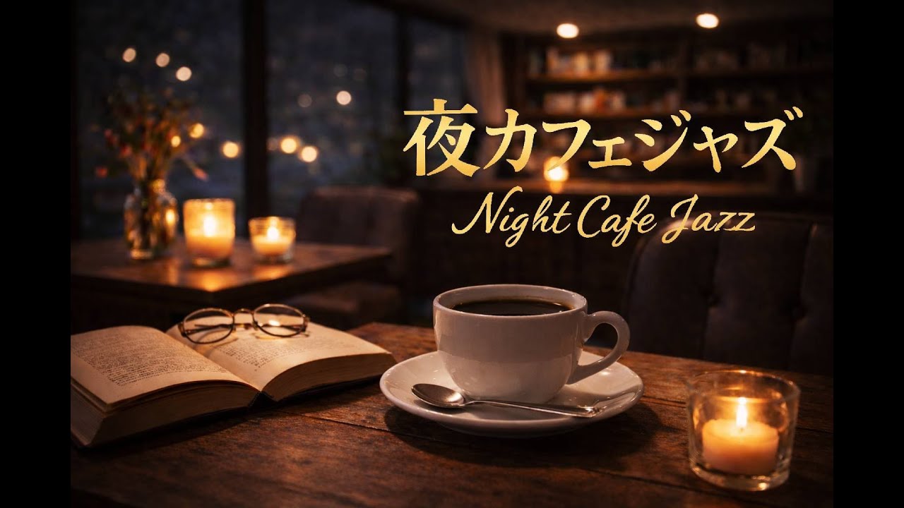 夜のカフェで流れるジャズBGM ☕🕯｜作業・読書・リラックス｜Night Cafe Jazz