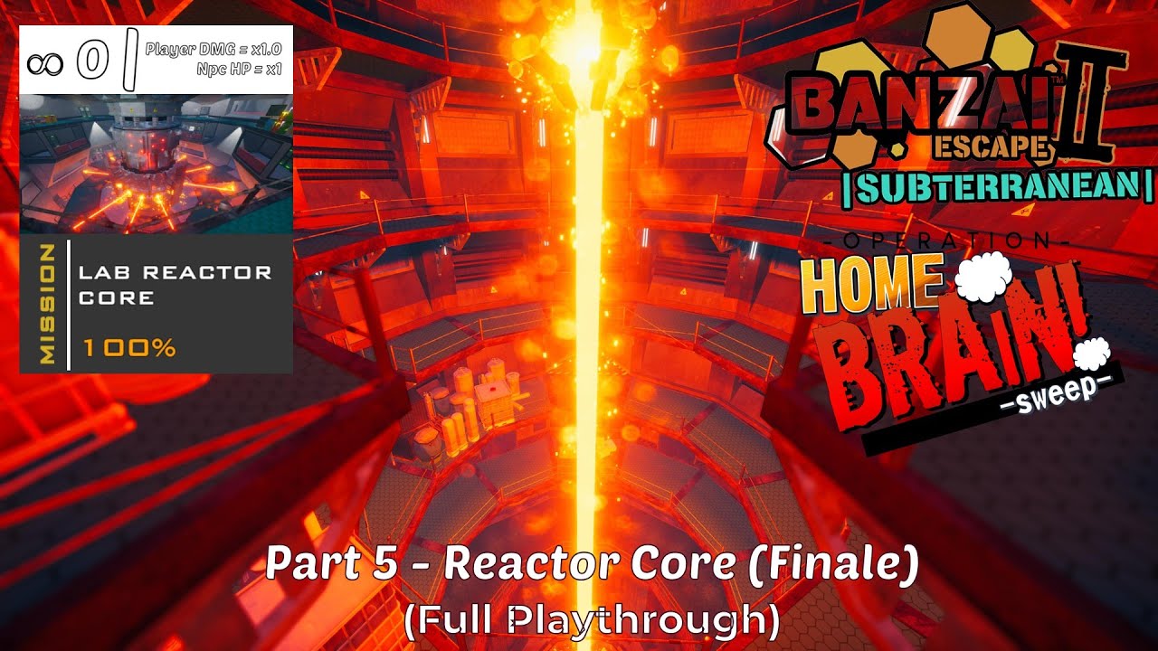 Banzai Escape 2 Subterranean - Operation Home Brain -Sweep- #5 | Reactor Core (Finale)