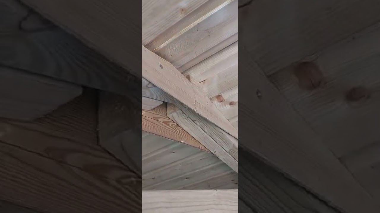 how to fix a shed roof that is drooping in the middle