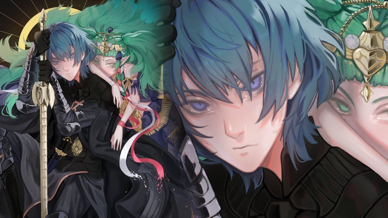 byleth & sothis (fe3h speedpaint)