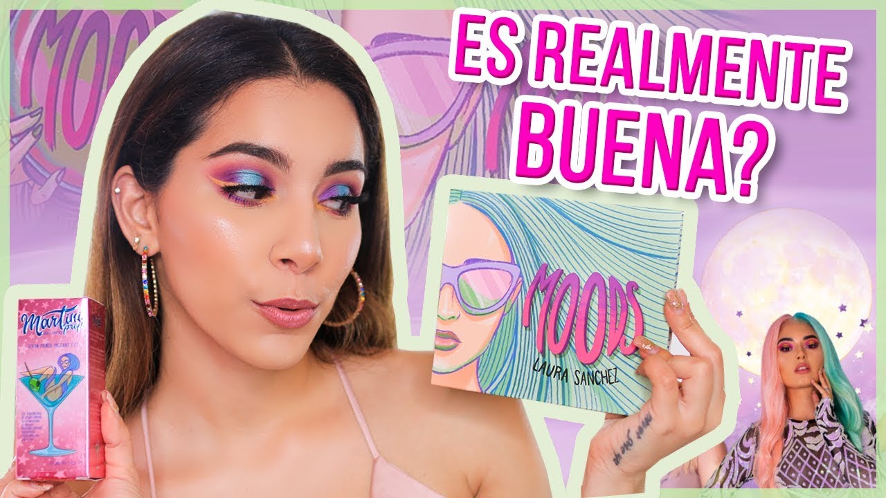 PROBANDO EL MAQUILLAJE DE LAURA SANCHEZ (Paleta MOODS y Martini Prep) ♥ Jimena Aguilar
