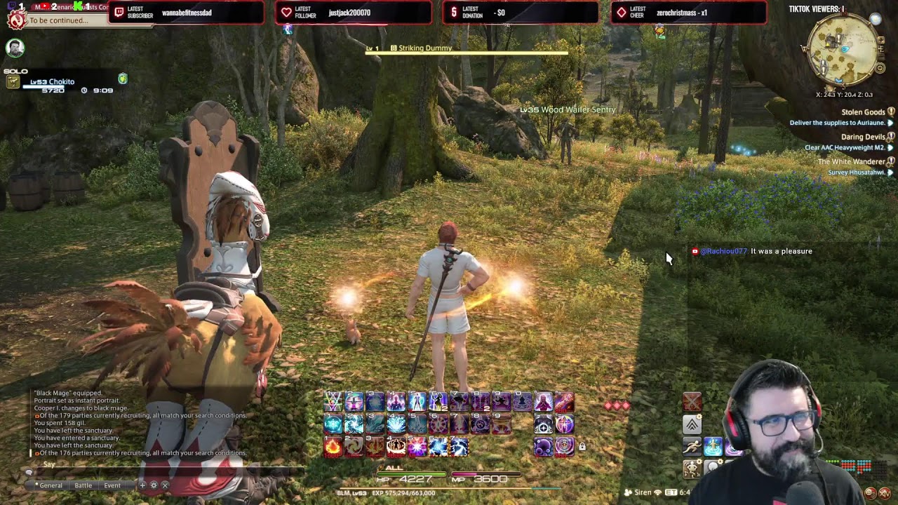 Playing Final Fantasy XIV!