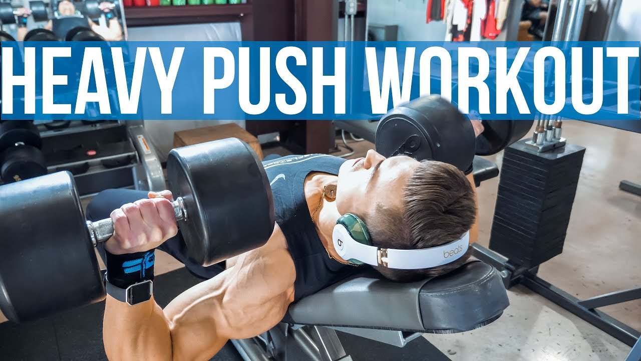 TRYING SOMETHING NEW | HEAVY PUSH WORKOUT