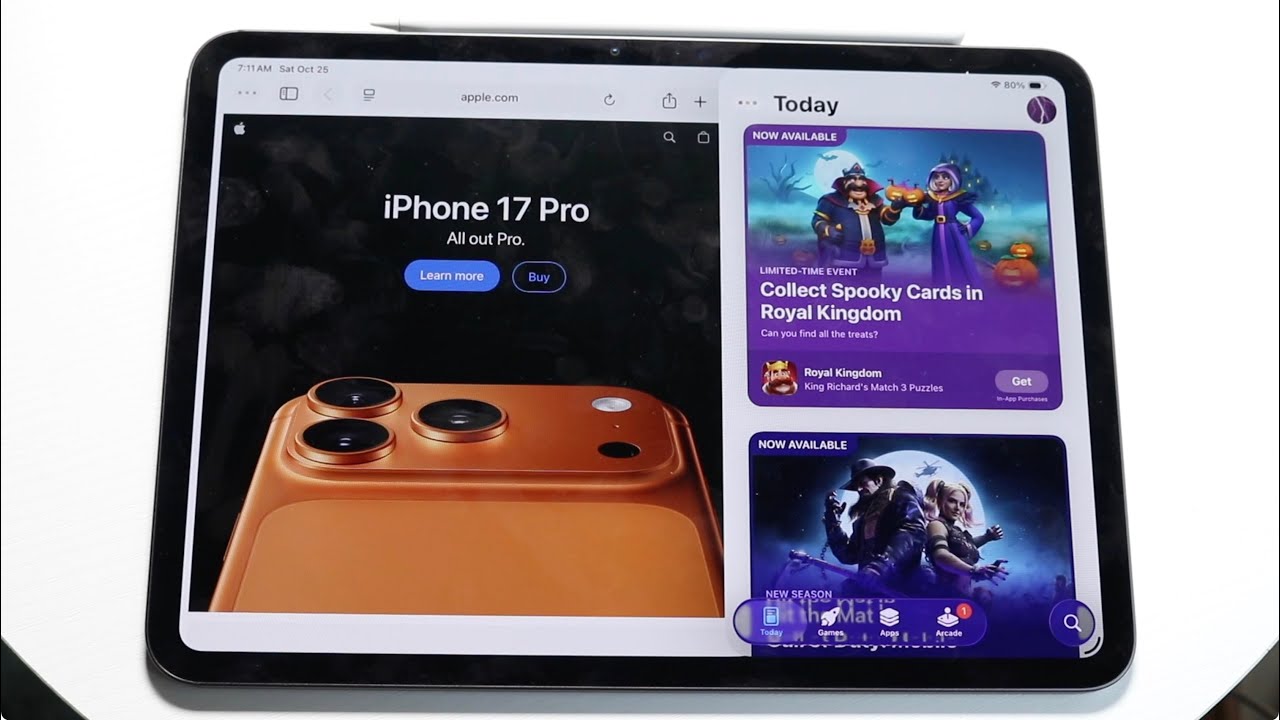 Как разделить экран многозадачности на iPad Pro M5!