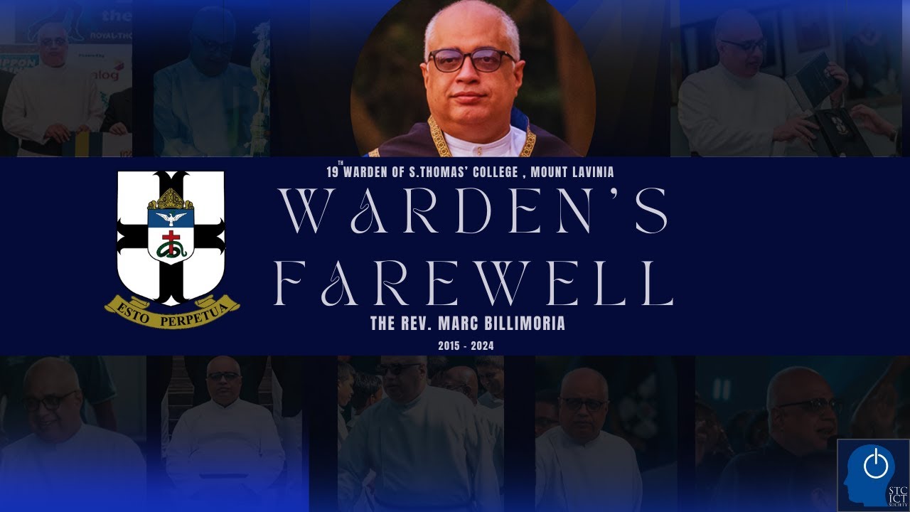 Rev'd Marc Billimoria | 19th Warden | Farewell Assembly | STCML | @STCICTS