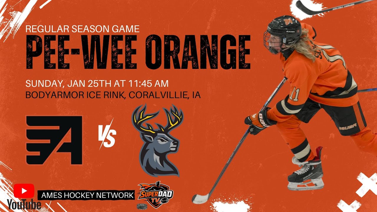 🏒Game 2 – Ames Flyers Pee-Wee Orange vs Jr. Heartlanders | Doubleheader Finale