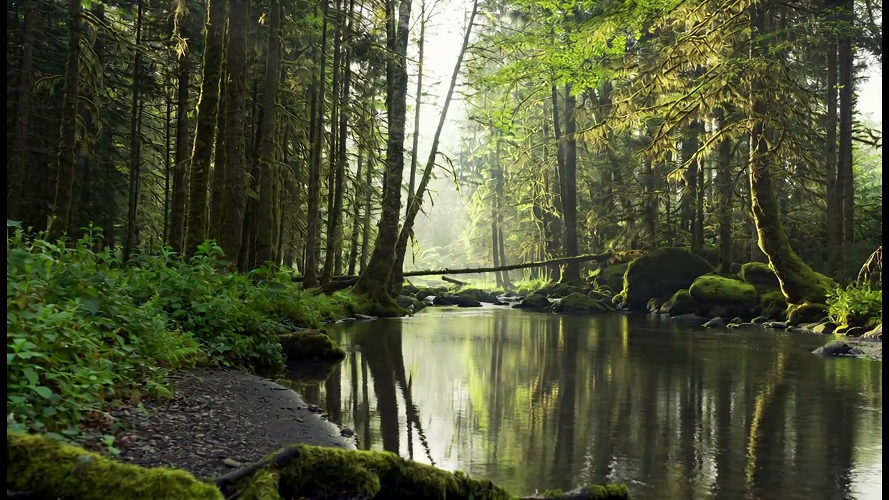 Forest River Sounds for Deep Sleep 🌲 Flowing Water, Birds & Nature Ambience (No Music)
