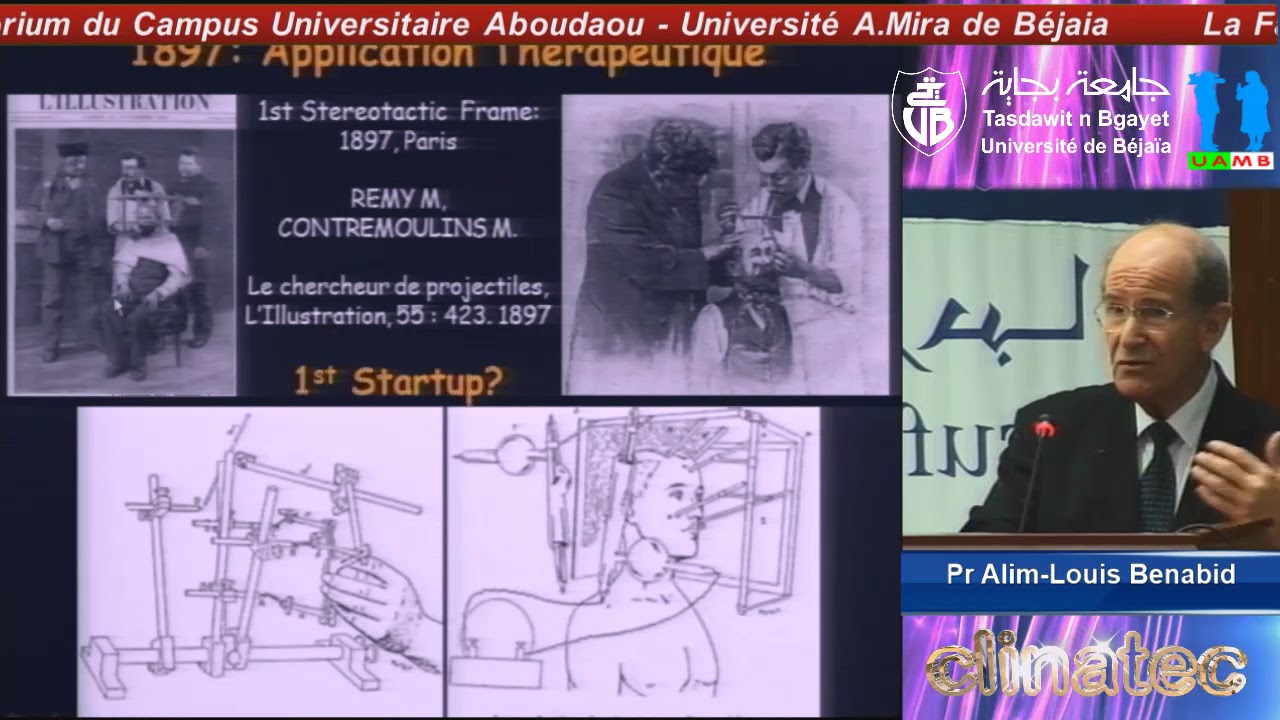 Conférence du Pr Alim Louis BENABID Bejaia  L'homme réparé