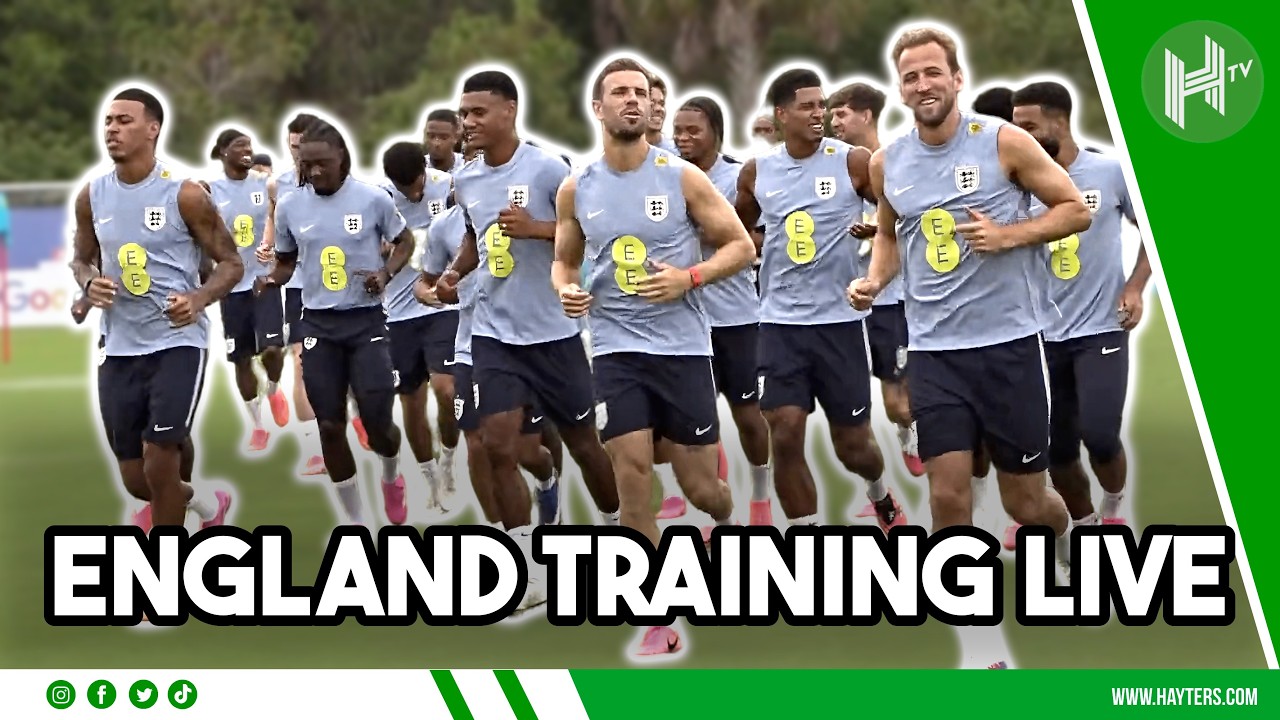 LIVE | England training ahead of World Cup in Kansas