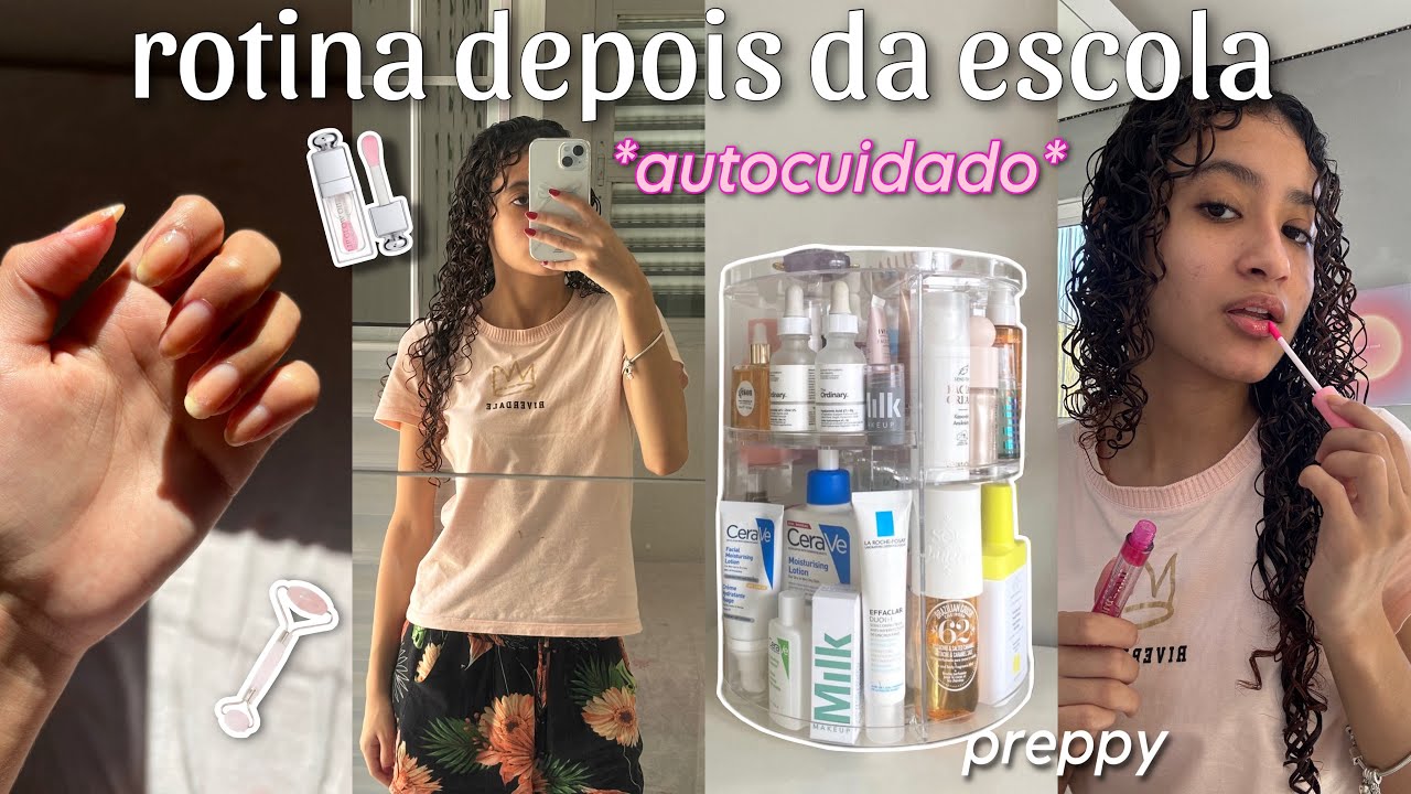 rotina de uma adolescente depois da ESCOLA: autocuidado, unhas, cabelo, lição de casa🎀