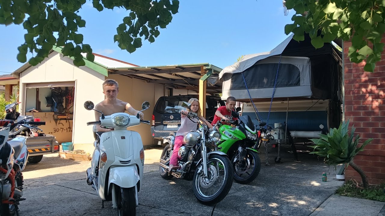 Riding with the boys over the mountain 