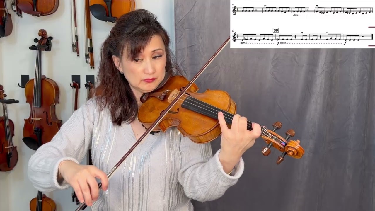 MMYO Excerpt #2 for Intermediate Strings | Audition Prep | Slow to FAST at 160 bpm. Practuce tips 🎻 