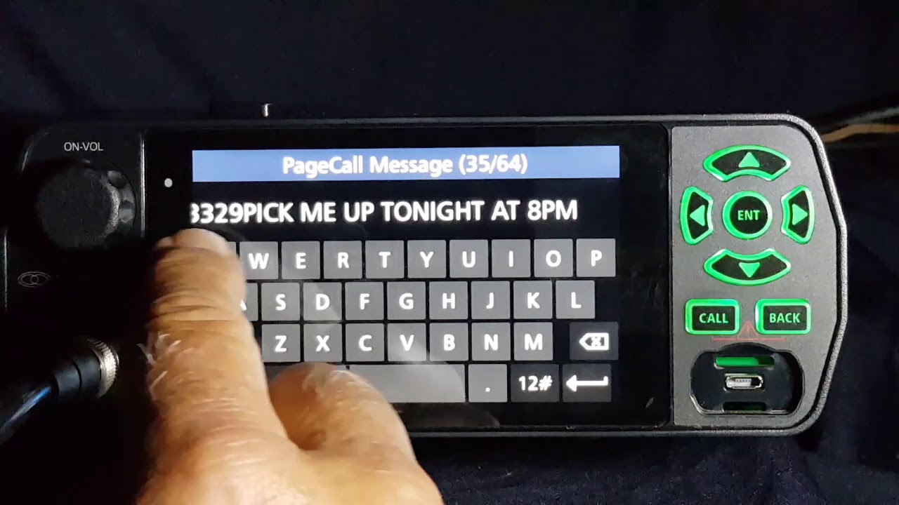 Barrett 4050 sending SMS
