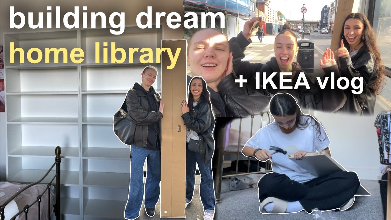 Создаю свою ДОМАШНЮЮ БИБЛИОТЕКУ МЕЧТЫ 📚 и видеоблог об ИКЕА ✨