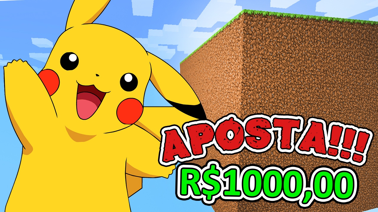 Minecraft: CUB&Atilde;O DO PIKACHU !! ( VALENDO 1000 REAIS!!)