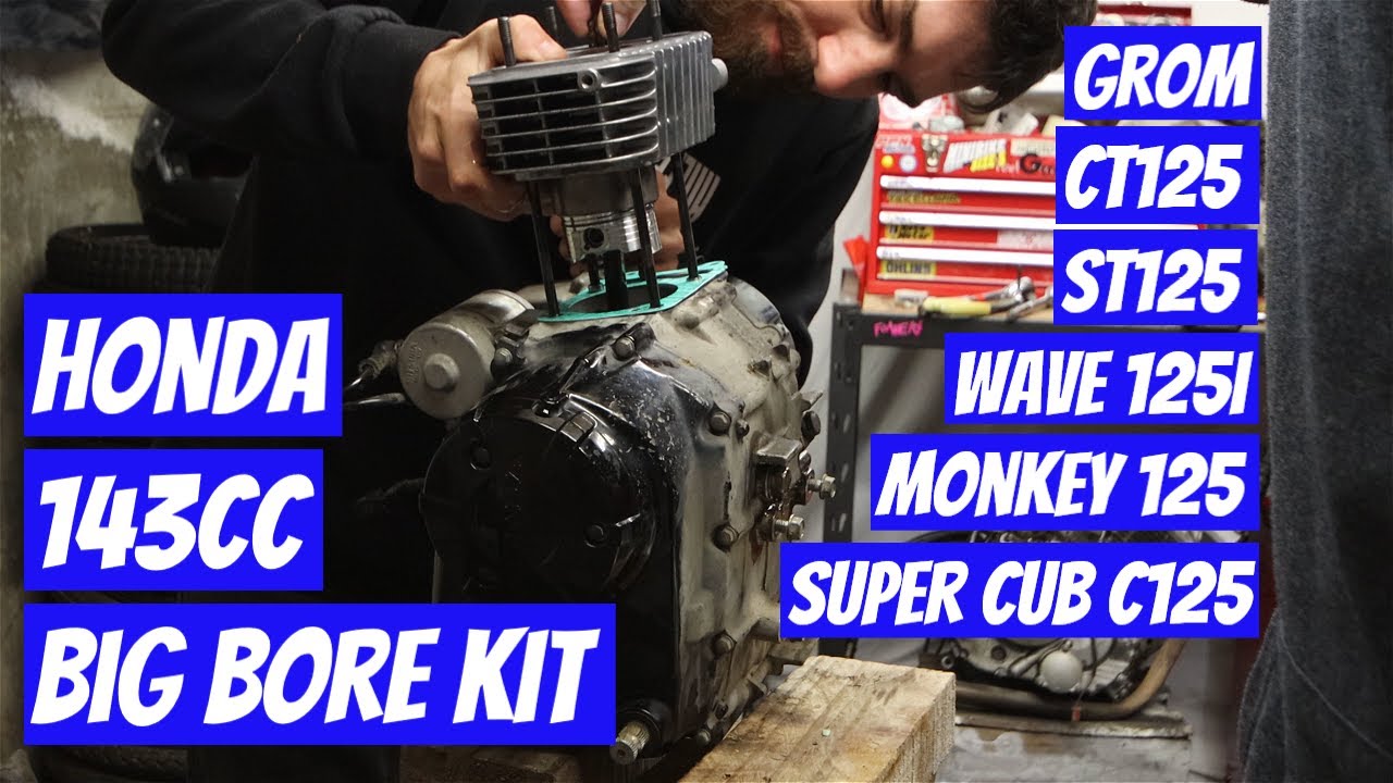 Honda 143cc Big Bore Kit - Piston/Barrel Install