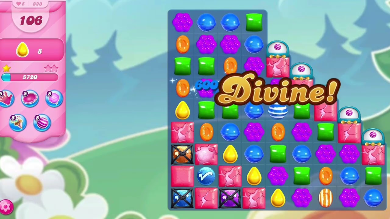 Candy Crush Saga Levels 321, 322, 323, 324, 325 Walkthrough | No Boosters?