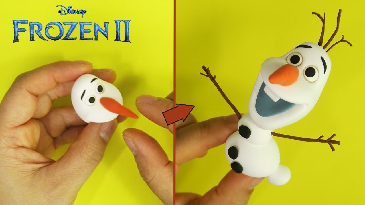 How to make Olaf /Frozen /snowman/air dry clay