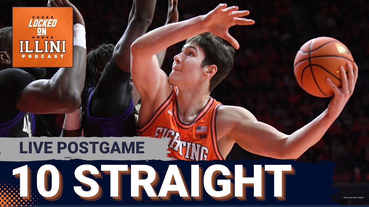 LIVE POSTGAME: Fighting Illini Get Their 10th Straight Win, 75-66 Over Washington | Illini Podcast