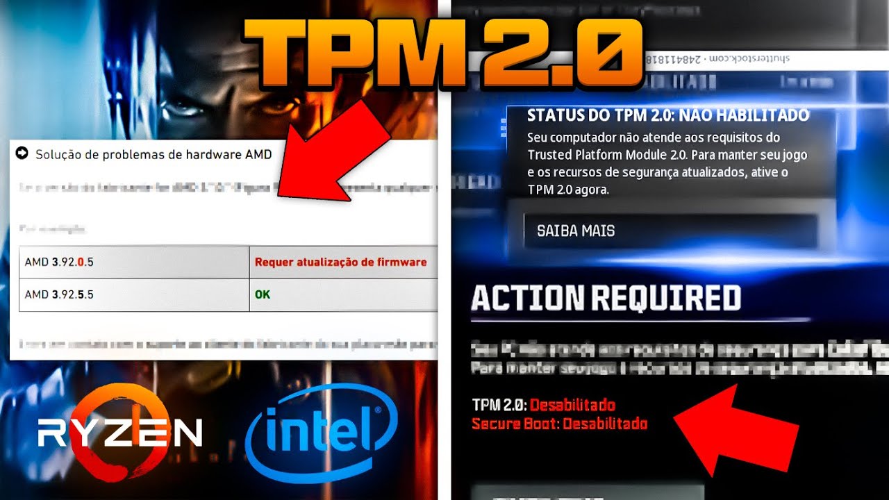 COMO LIGAR o TPM 2.0 e SECUREBOOT na BIOS - BATTLEFIELD 6 REDSEC / WARZONE (AMD e INTEL)