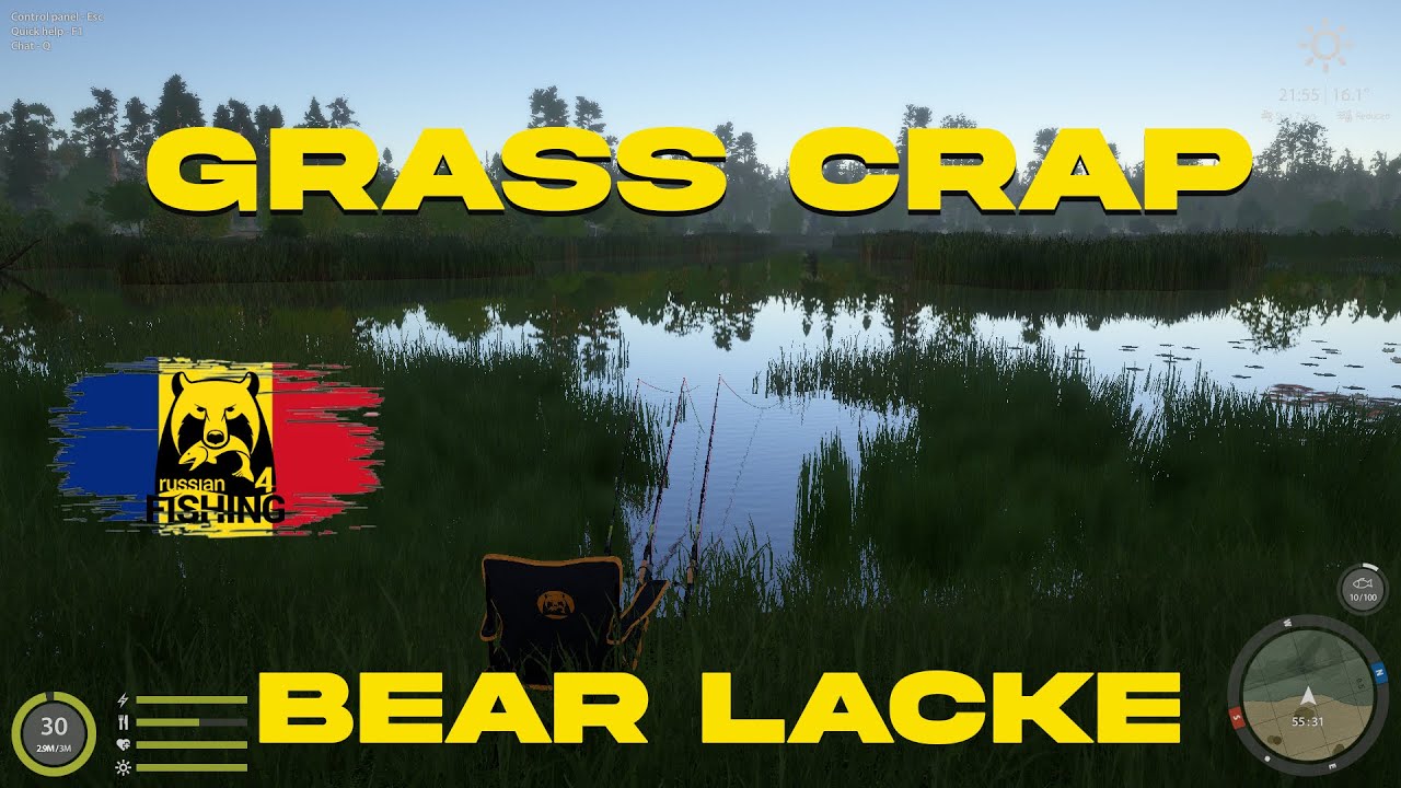 RF4 - Grass Crap pe Bear LAKE #rf4 #russianfishing4 #pescuit