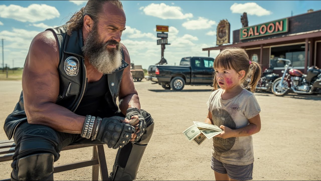 Little Girl Paid Biker $3 and Said 