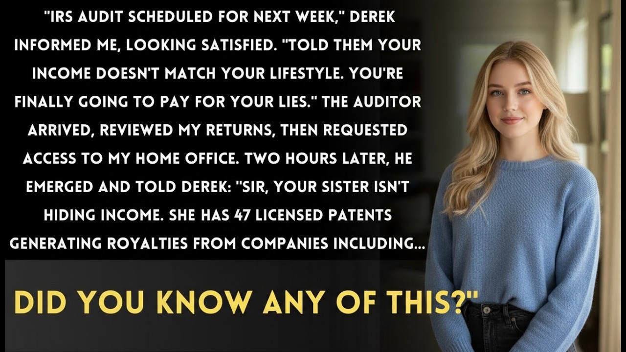 BROTHER REPORTED MY ＂SUSPICIOUS＂ BANK ACTIVITY TO THE IRS—THE AUDITOR FOUND MY PATENT PORTFOLIO