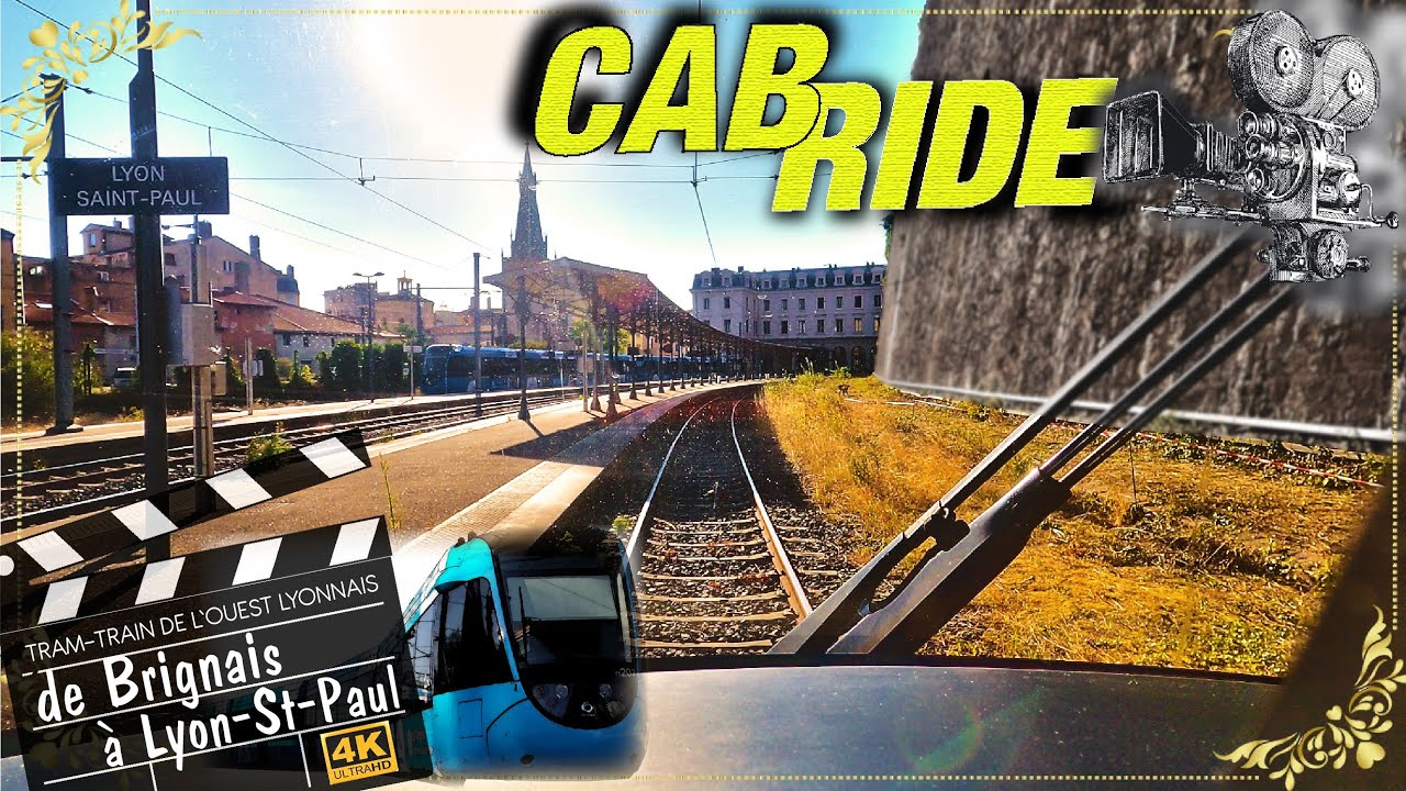 Cab Ride 4K de Brignais à Lyon-St-Paul