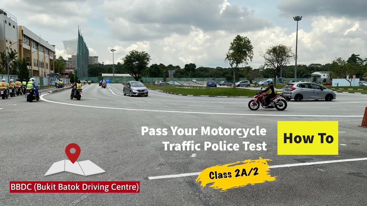 BBDC Class 2A/2 Motorcycle Circuit Test Route (How To Pass)