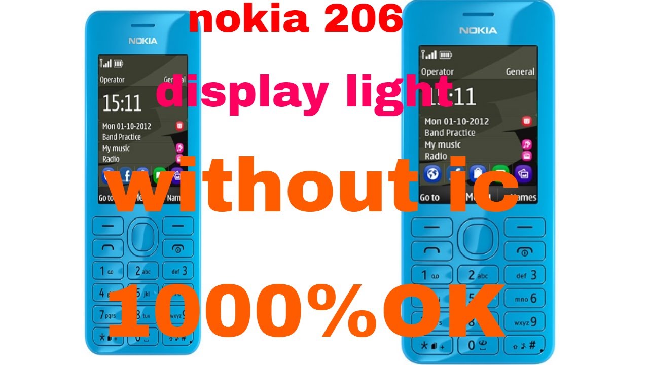 Nokia 206 Rm 872 LCD Light without IC coil  New Solution 1000%Work
