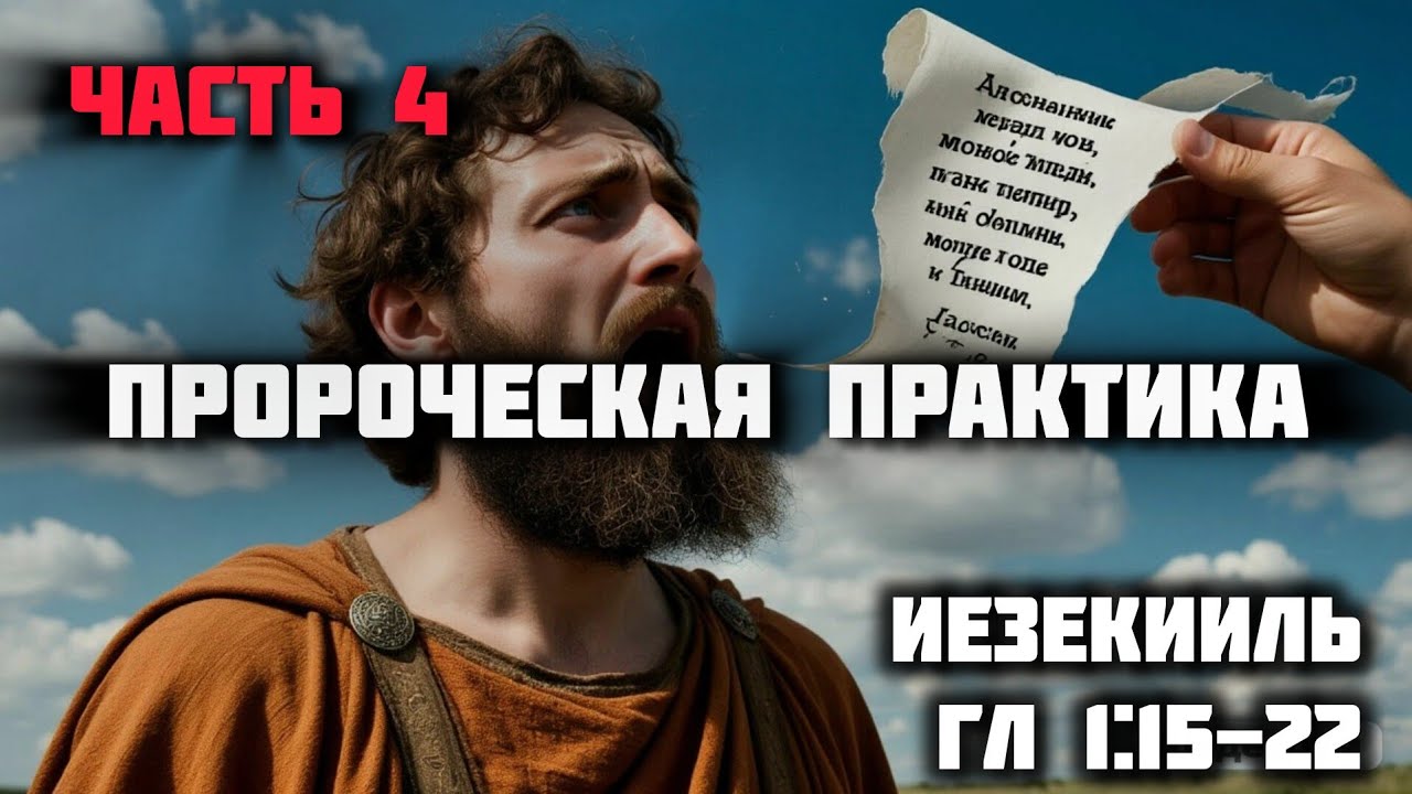 Пророческая практика часть 4. Иезекииля гл 3:1-15