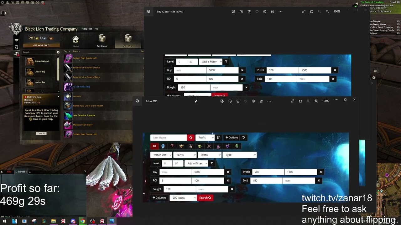 Player vs Trading Post - Flipping Challenge from 2g to 10000g - Day 13