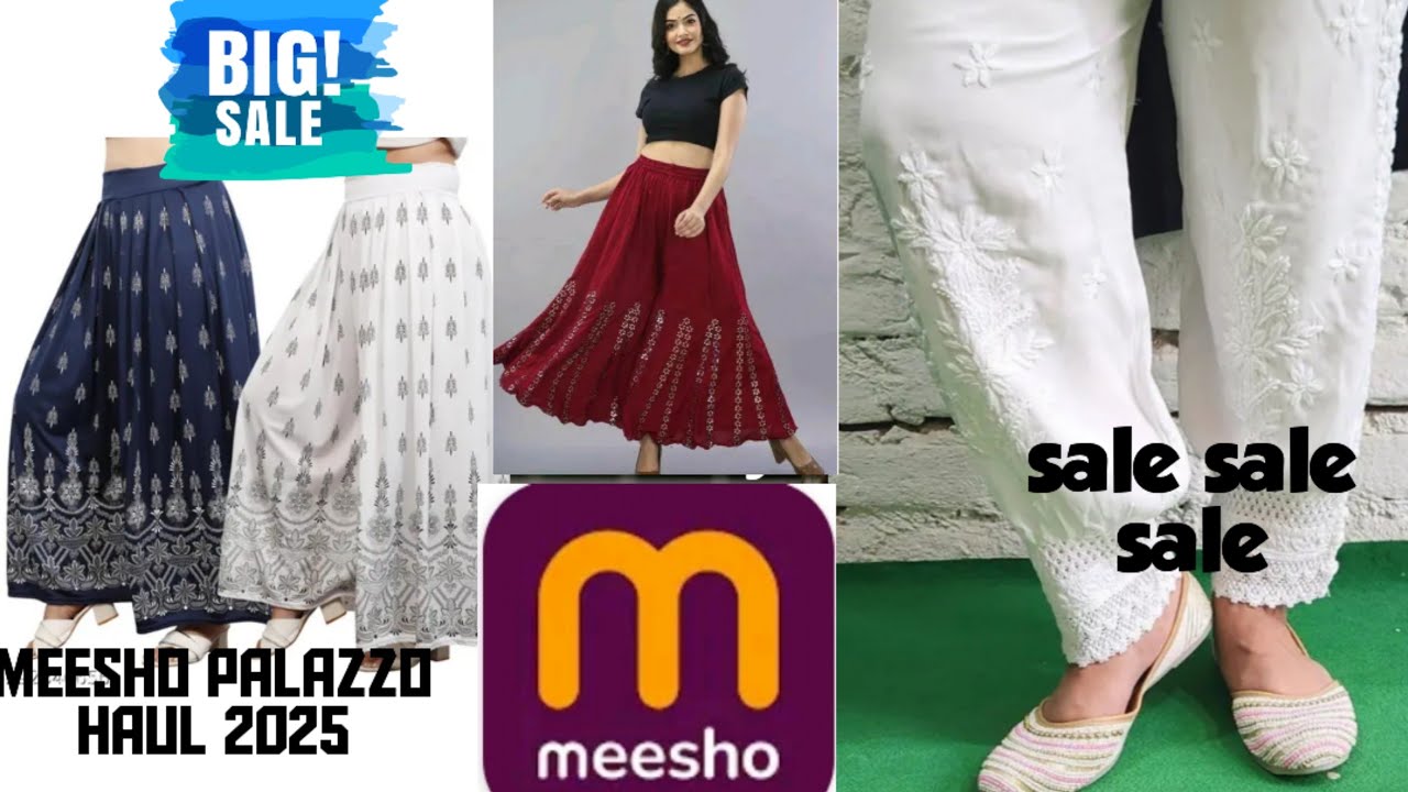 Meesho sale🛍️/meesho plazzo haul 2025/meesho shopping haul /online shopping