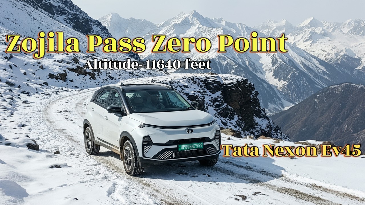 EV Range Test at 11,000 Feet | Srinagar to Ladakh in Tata Nexon EV 45