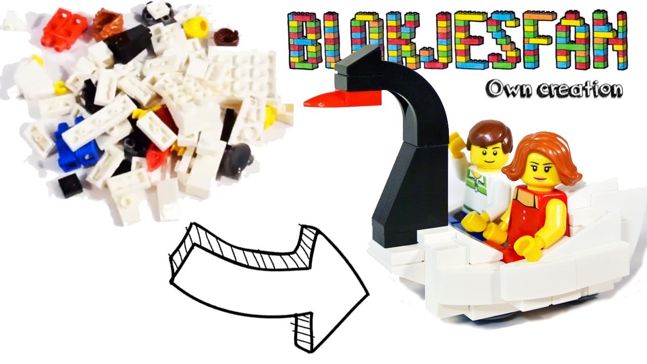 BLOKJESFAN Own Creation 'Zwanenbootje' unboxing and building custom LEGO set