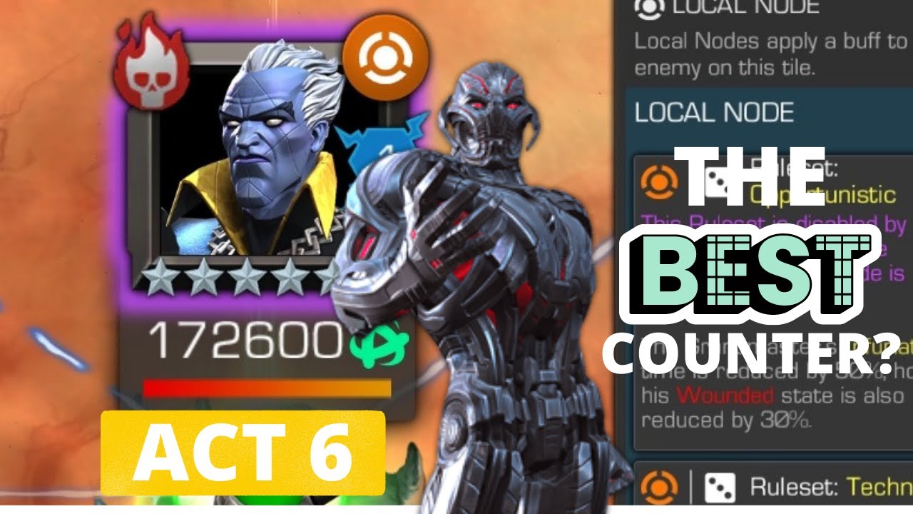 8 reasons why ULTRON IS THE BEST counter for act 6 Grandmaster boss!! || solo?!