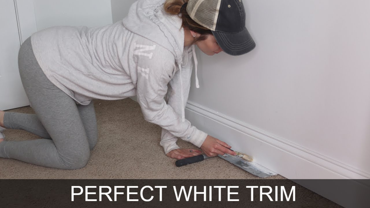 Secret To Perfect Painted White Trim | Baseboard and Window Molding Tips