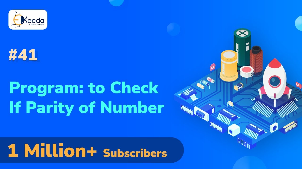 8051 Program To Check if Parity of Number is Odd or Even