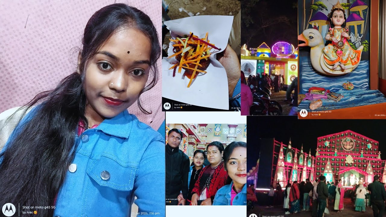 আজকে গেছিলাম নিশ্চিন্তপুর সরস্বতী ঠাকুর দেখতে 🙏🙇