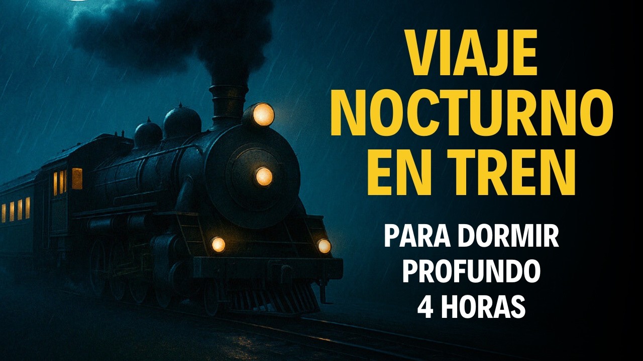 Para Dormir Toda la Noche 💤 | Viaje Nocturno en Tren (4 Horas)