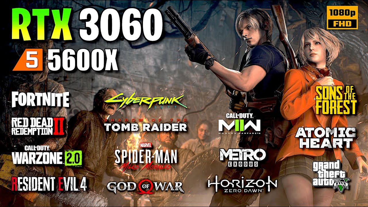 ✅ RTX 3060 ✅ Test in 25 Games ✅ 1080p - Ultra Settings 🔴 2023 🔴