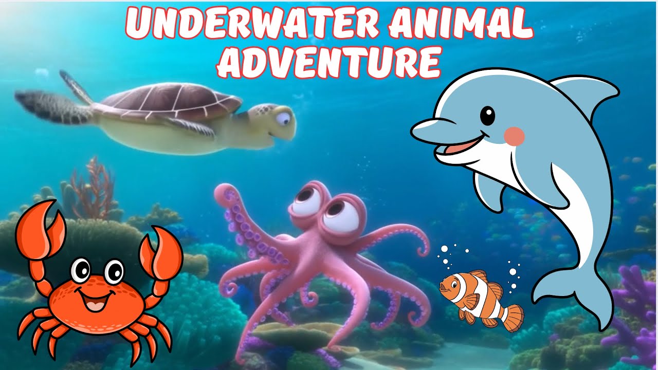 Подводное приключение с животными 🐠 | Изучение морских животных для детей