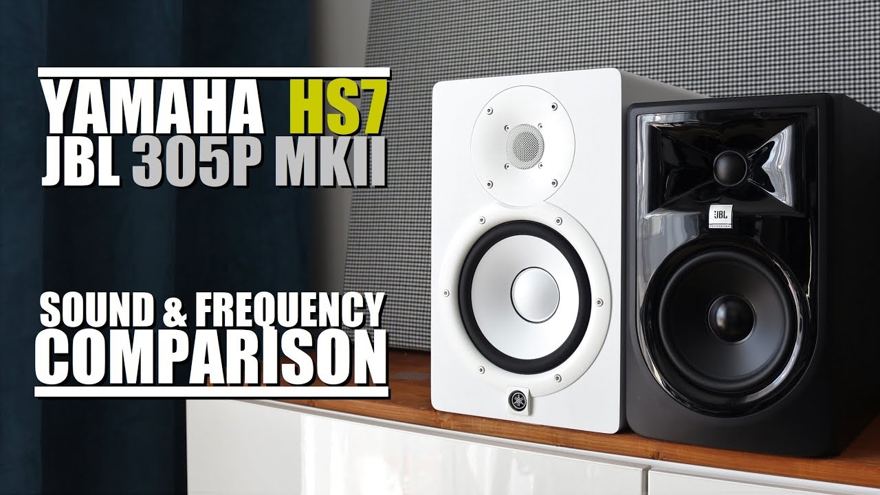 Yamaha HS7 против JBL 305P MKII || Сравнение звука и частотных характеристик