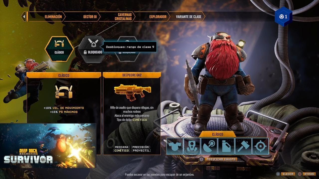 Mis primeras misiones en Deep Rock Galatic Survivor, soy muy enano y estoy muy loco, Rock & Stone