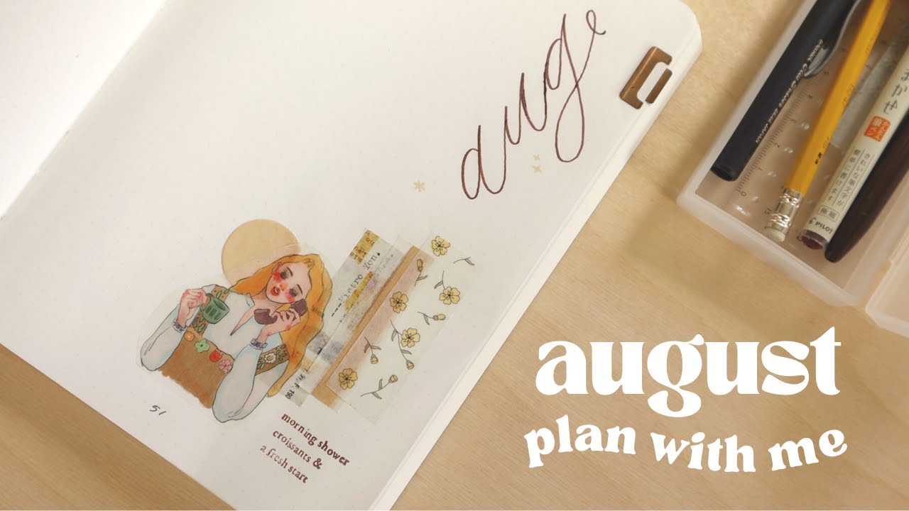plan with me ✸ august 2022 bullet journal setup